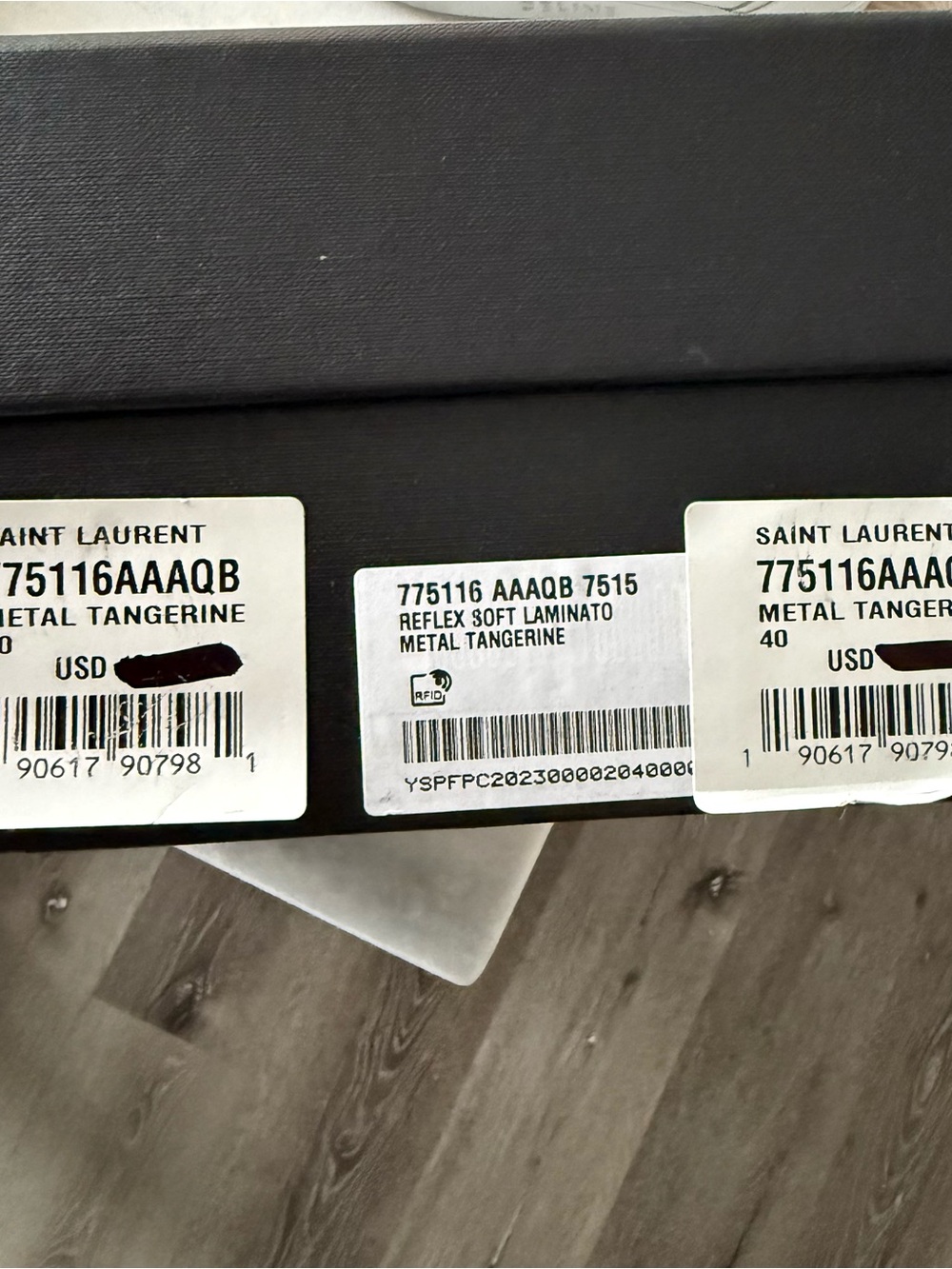 Saint Laurent YSL 75mm Kitty sandals GOLD - Picture 10 of 10